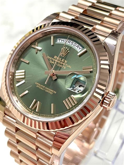 rolex gold on wrist|rolex day date 40 228235.